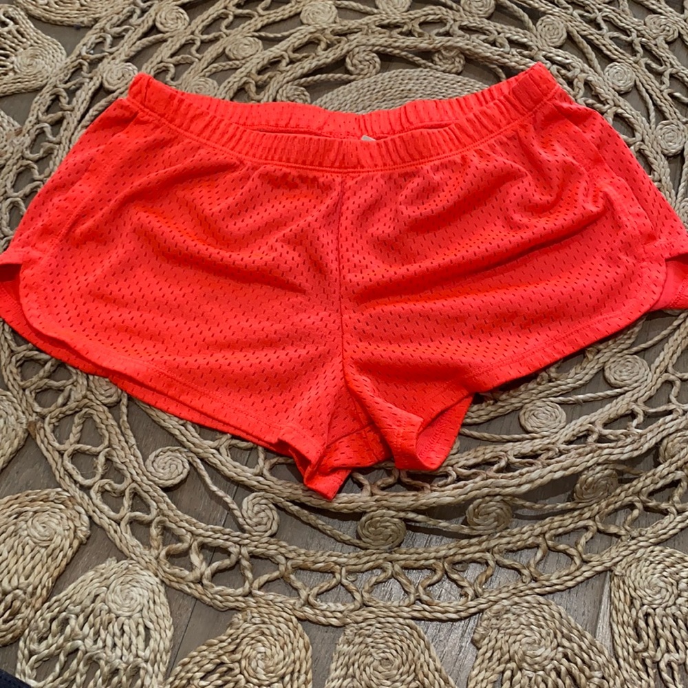 Orange athletic shorts